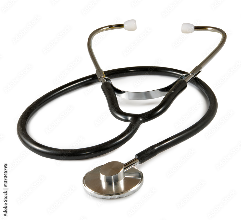 Isolated image of a stethoscope on a white background Isolated image of a stethoscope on a white background