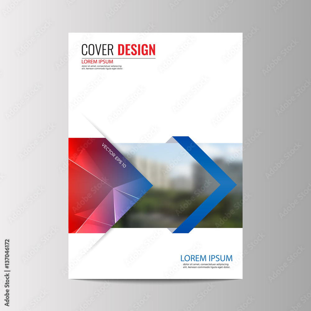 Fototapeta premium Abstract flyer design background. Brochure template.