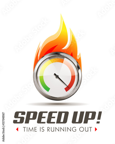Speed up - business acceleration concept
