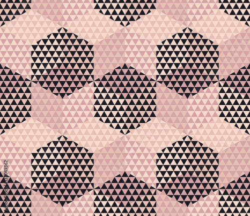 pale color geometry hexagon seamless fabric sample. geometric pa