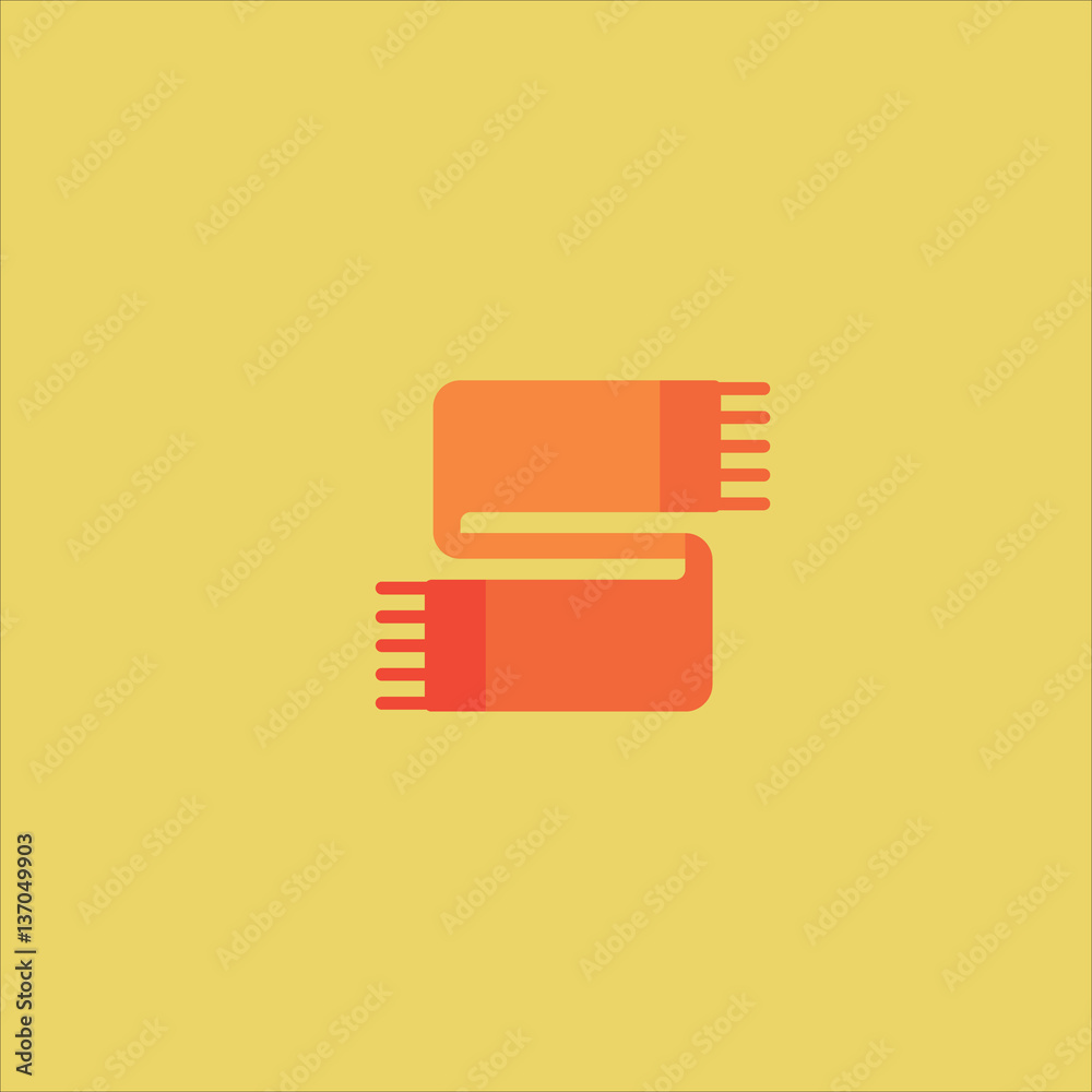 scarf icon flat design scarf icon flat design