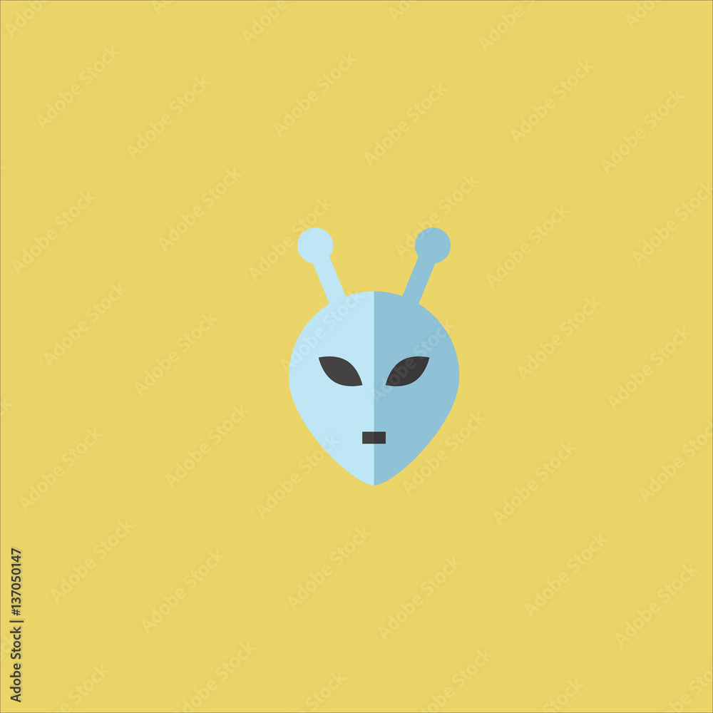 alien icon flat design alien icon flat design