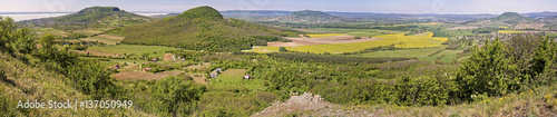 Fototapeta Naklejka Na Ścianę i Meble -  Panorama picture from the volcanoes in Hungary, near the lake Ba