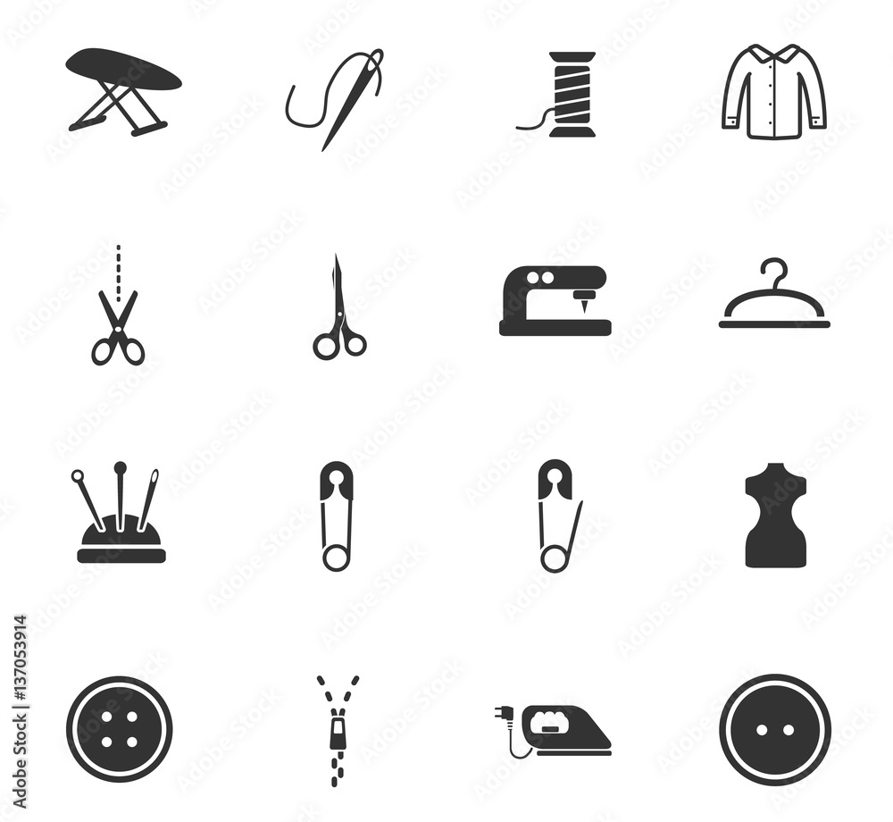 tailoring icon set