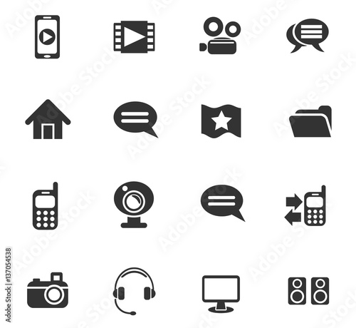 media icon set