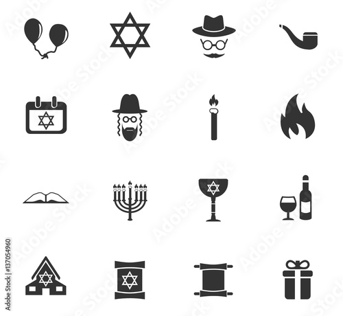 hannukah icon set