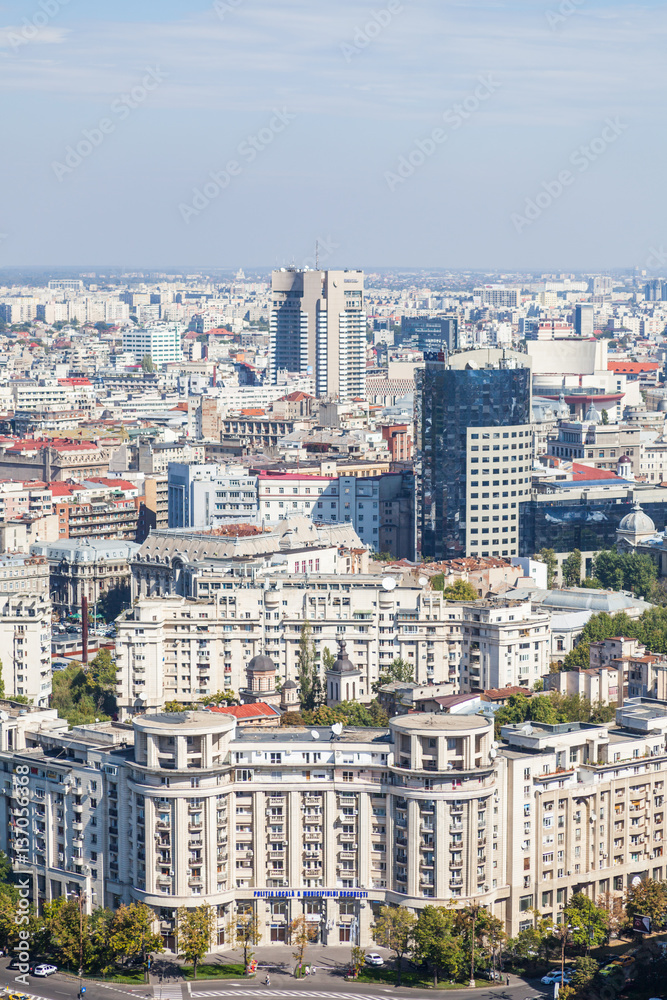 High angle view of Bucharest High angle view of Bucharest