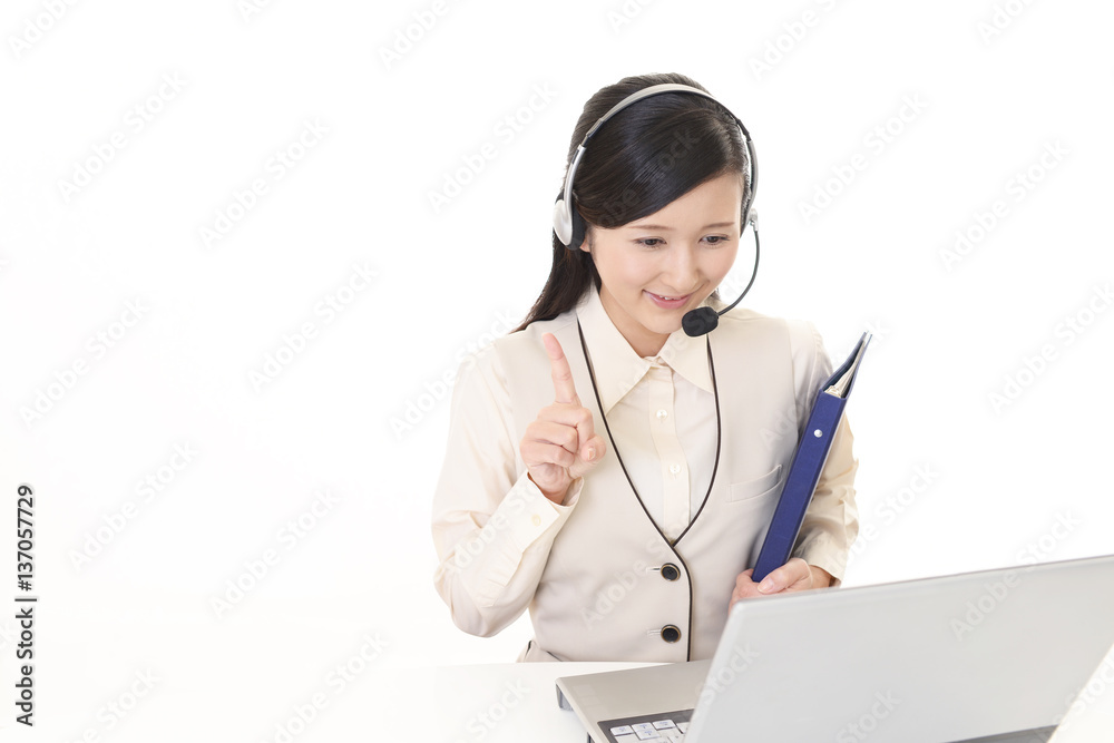 笑顔のオペレーター 笑顔のオペレーター