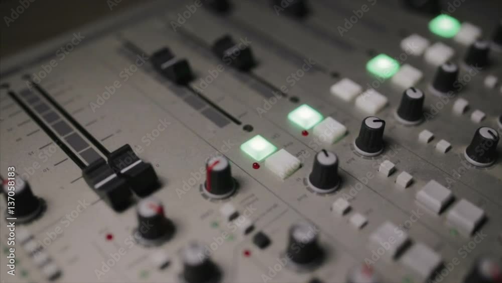 Mixing console also called audio mixer, sound board, mixing deck or mixer is an electronic device Mixing console also called audio mixer, sound board, mixing deck or mixer is an electronic device