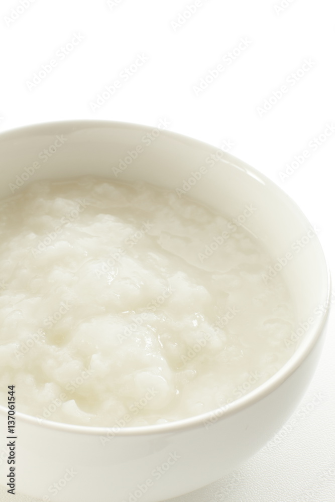 homemade rice porridge