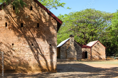 Historical homestead buildings in Katherine, Northern Territory, Australia photo