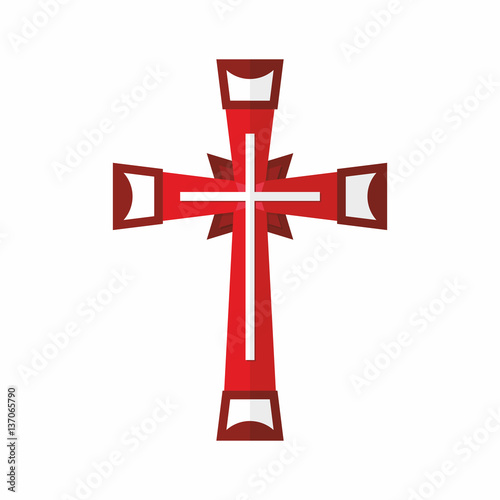 Christian symbol. Cross of the Lord and Savior Jesus Christ.