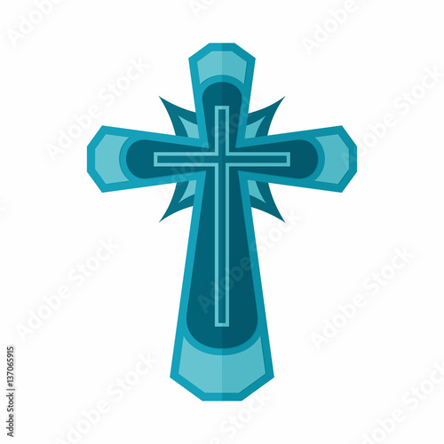 Christian symbol. Cross of the Lord and Savior Jesus Christ.