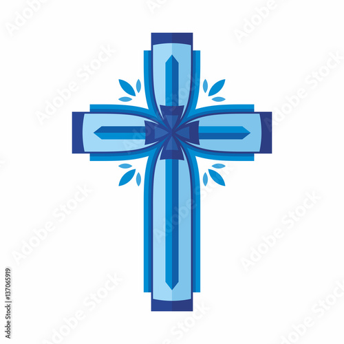 Christian symbol. Cross of the Lord and Savior Jesus Christ.