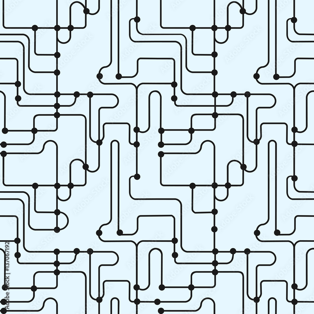 Abstract monochrome seamless pattern subway map Abstract monochrome seamless pattern subway map