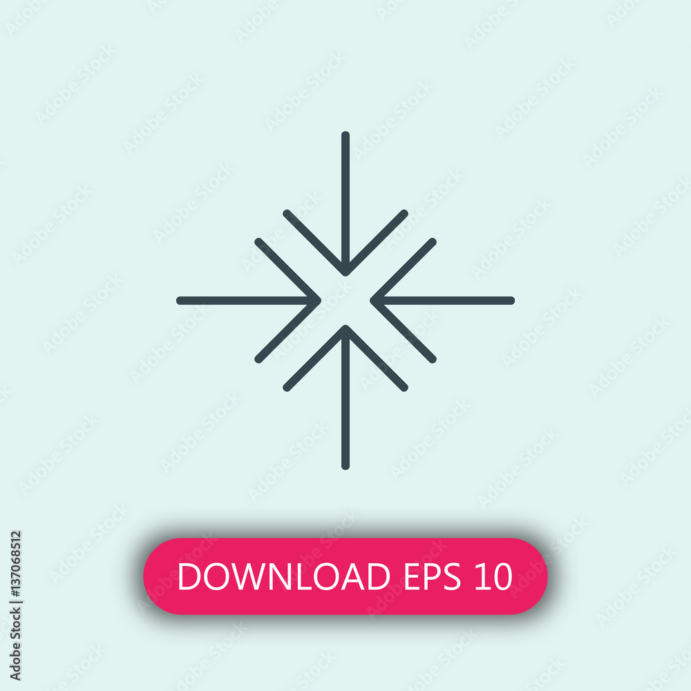 Exit full screen icon vector Exit full screen icon vector
