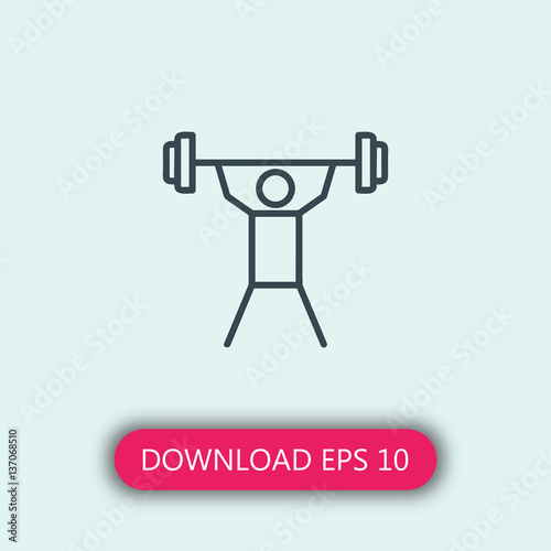 Gym icon vector