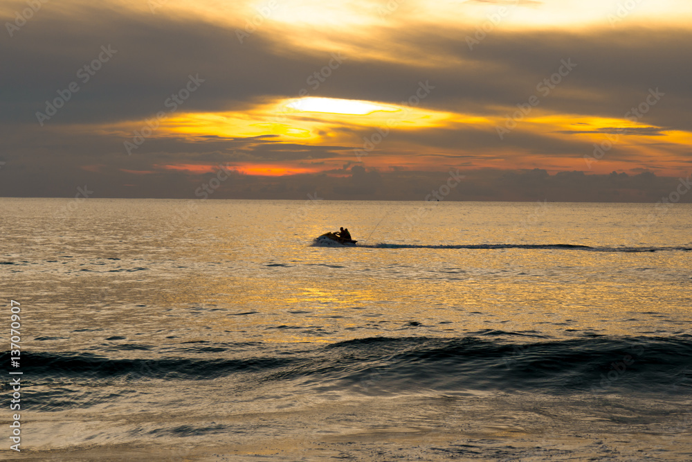 Sunset on the Sea