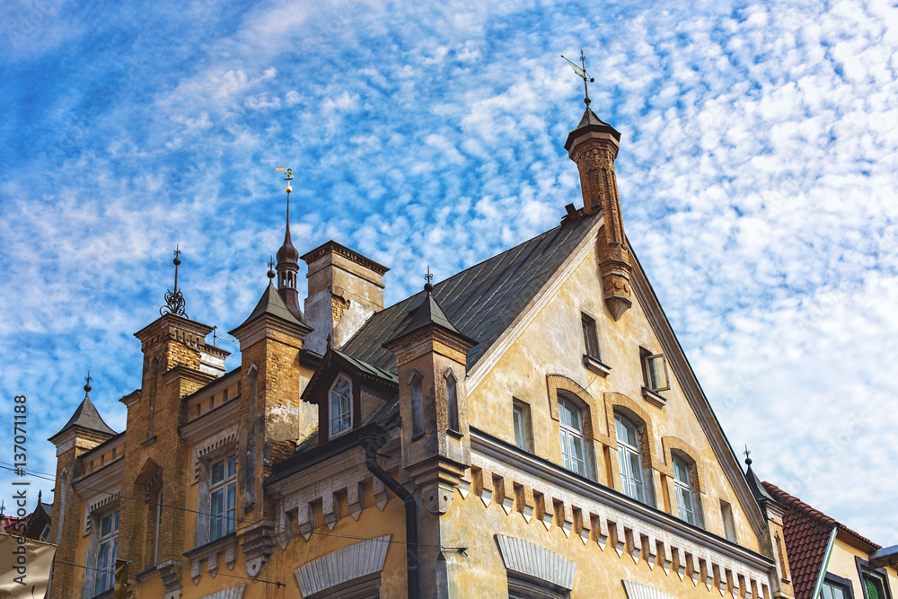 house in old town of Tallinn