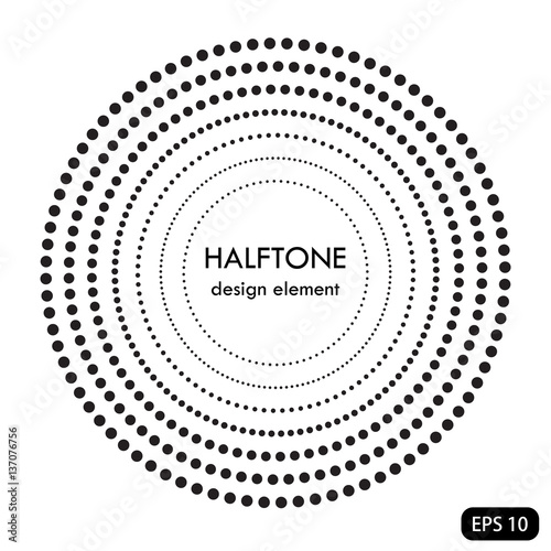 Black abstract halftone