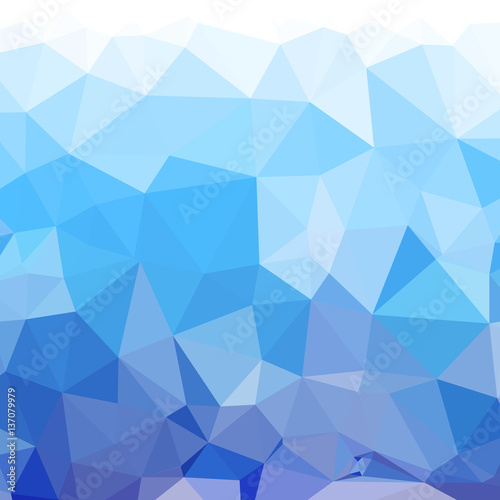 Fototapeta Naklejka Na Ścianę i Meble -  Abstract  blue low poly background