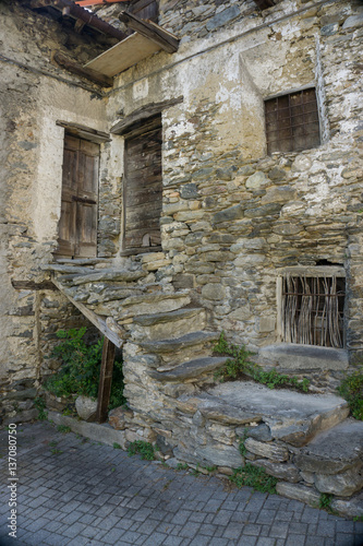 Medieval little town in Italy with its historical elements