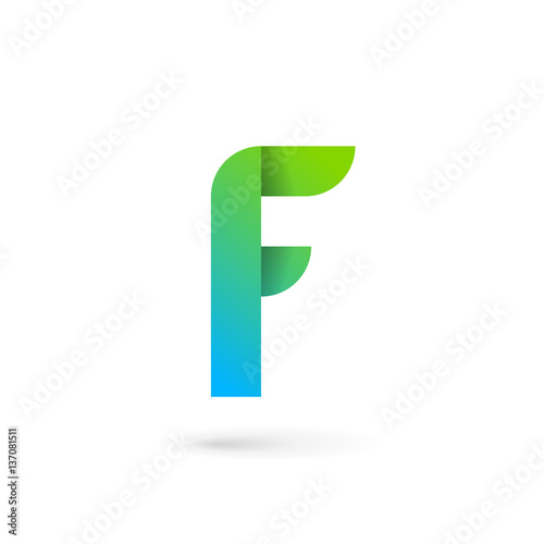 Free Download Letter F ribbon logo icon design template elements - GFXLoad