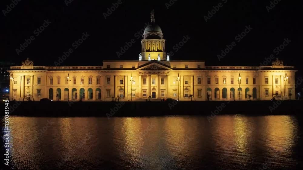 Custom House Quay Timelapse, Dublin