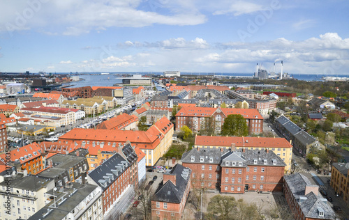 Denmark Copenhagen Skyline View from Christiansborg tower