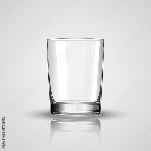 empty glass vector illustration