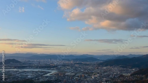 広島の夕景　愛宕神社からの眺め