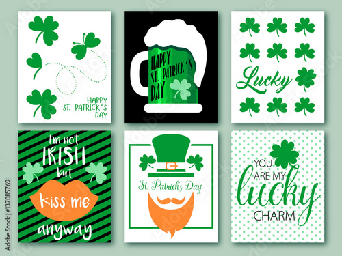 Happy St. Patrick's Day. Irish background. Celebration design. S