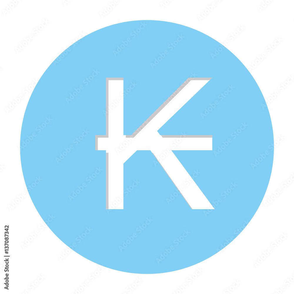 kips currency symbol icon image, vector illustration kips currency symbol icon image, vector illustration