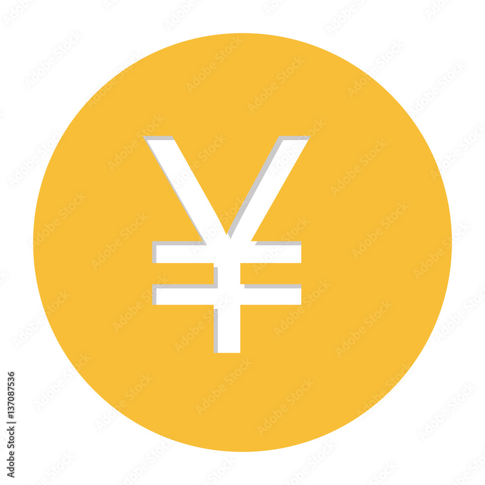 yen currency symbol icon image, vector illustration yen currency symbol icon image, vector illustration