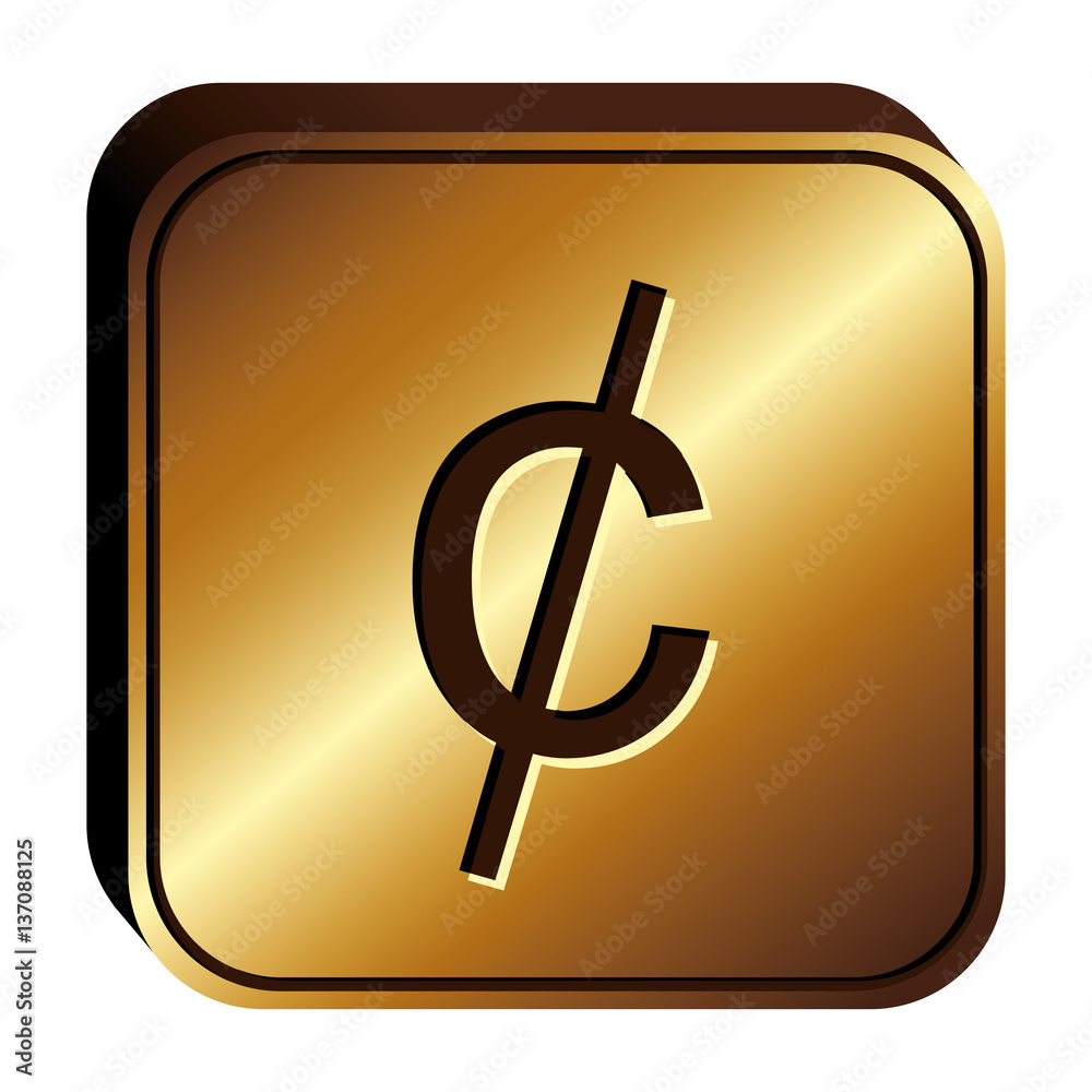 cent penny currency symbol icon image, vector illustration cent penny currency symbol icon image, vector illustration
