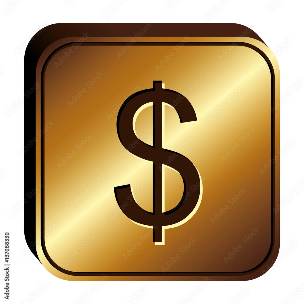 Dollar currency symbol icon image, vector illustration Dollar currency symbol icon image, vector illustration