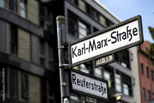 Karl-Marx Strasse Street Sign