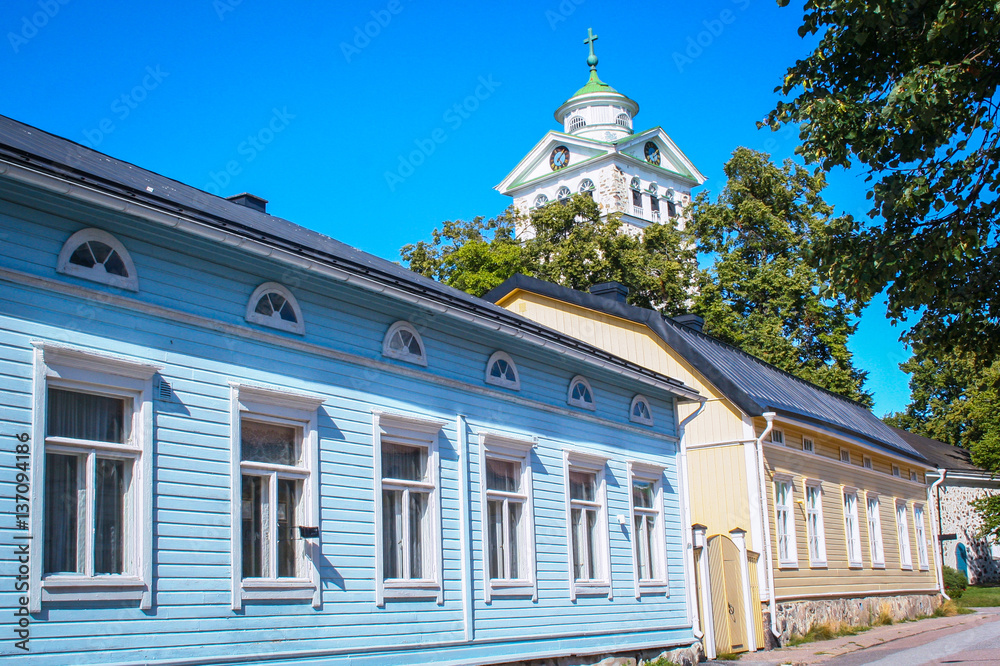 typical wooden houses of Ekenas