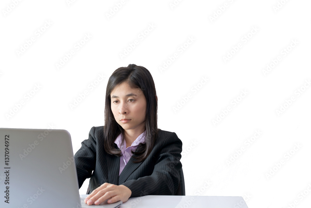 Portrait of young beautiful asian business woman in black suit Portrait of young beautiful asian business woman in black suit