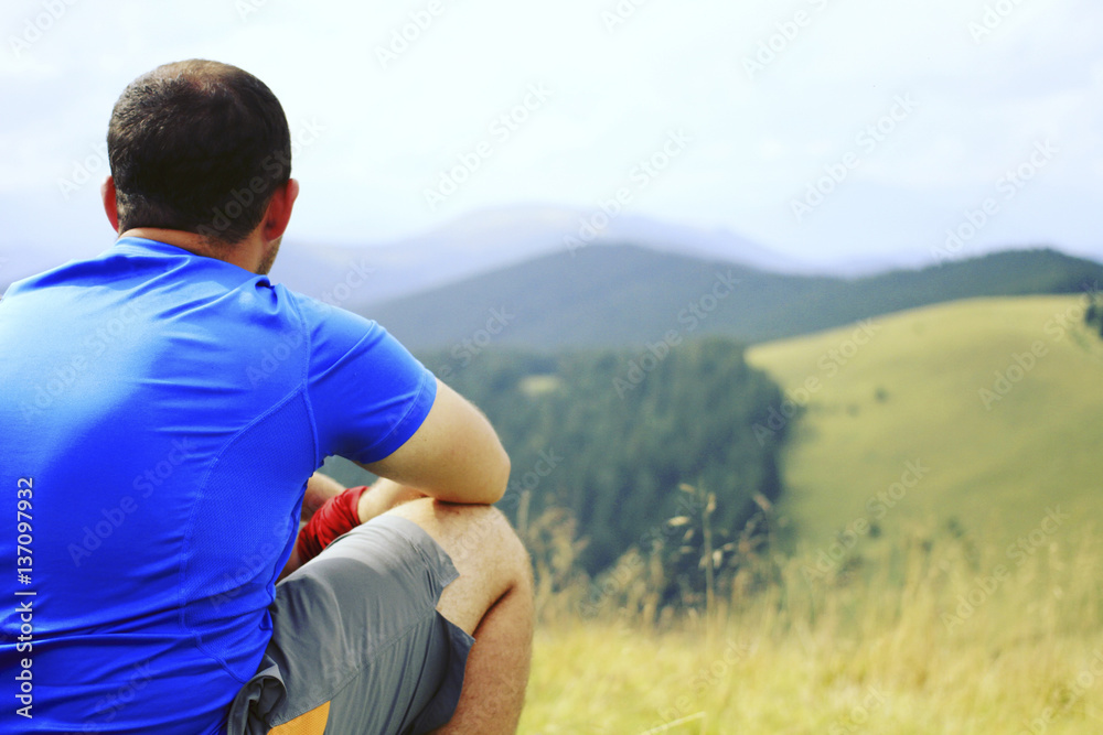 Fototapeta premium Summer hiking.