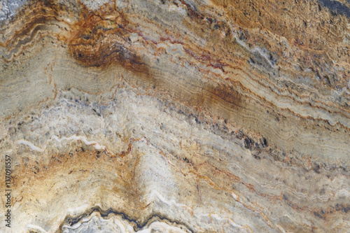 Mineral background. Folded quartzite stone macro detail. Geology gemstone.