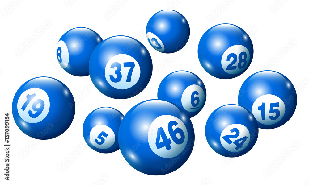 Vector Bingo / Lottery Number Balls Set - Blue Vector Bingo / Lottery Number Balls Set - Blue