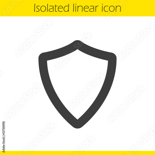 Shield linear icon