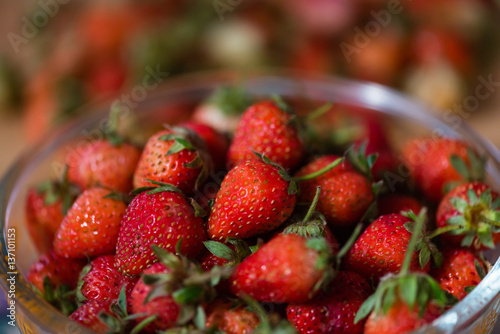 Fresh organic strawberry