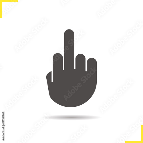 Middle finger up icon