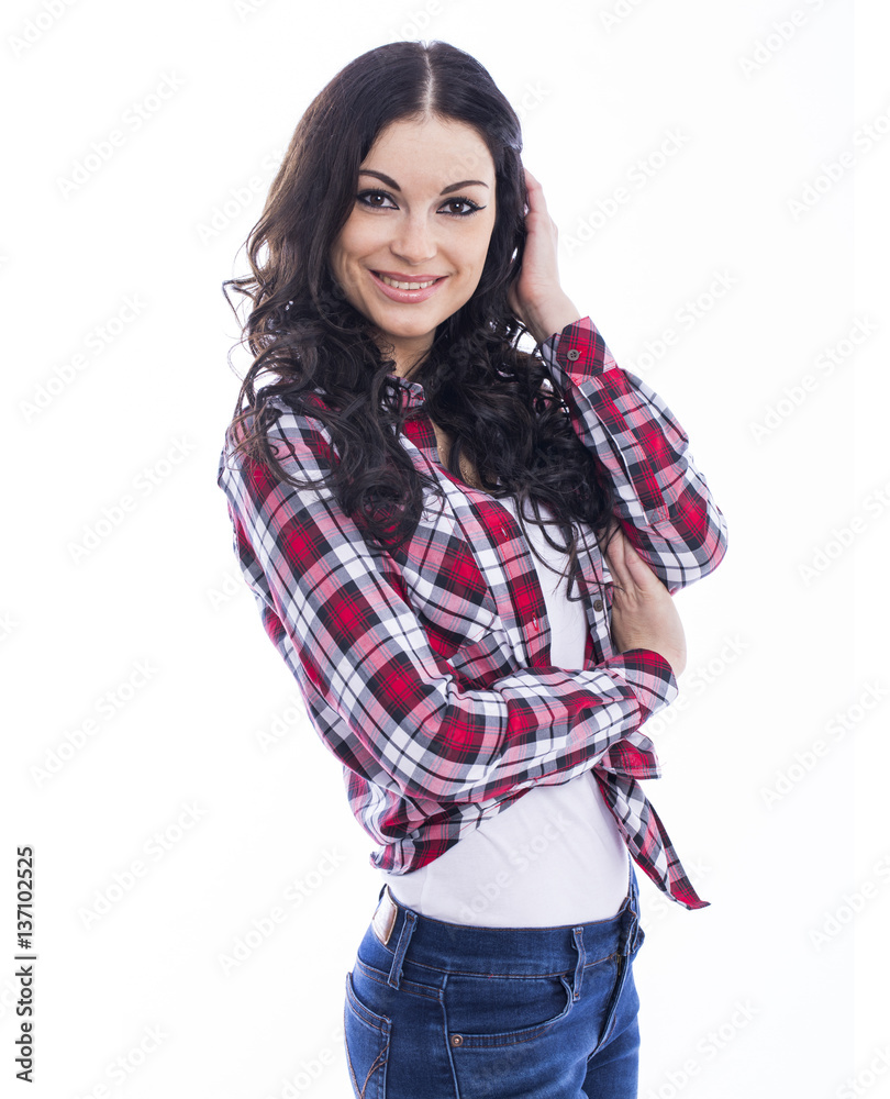 Portrait of beautiful young woman Portrait of beautiful young woman