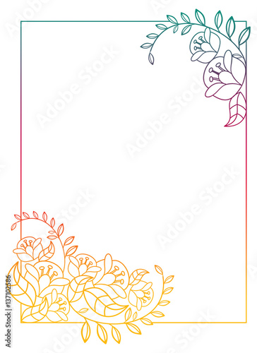 Beautiful gradient frame. Raster clip art.