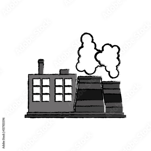 Factory or industry building symbol icon vector illustration graphic design
