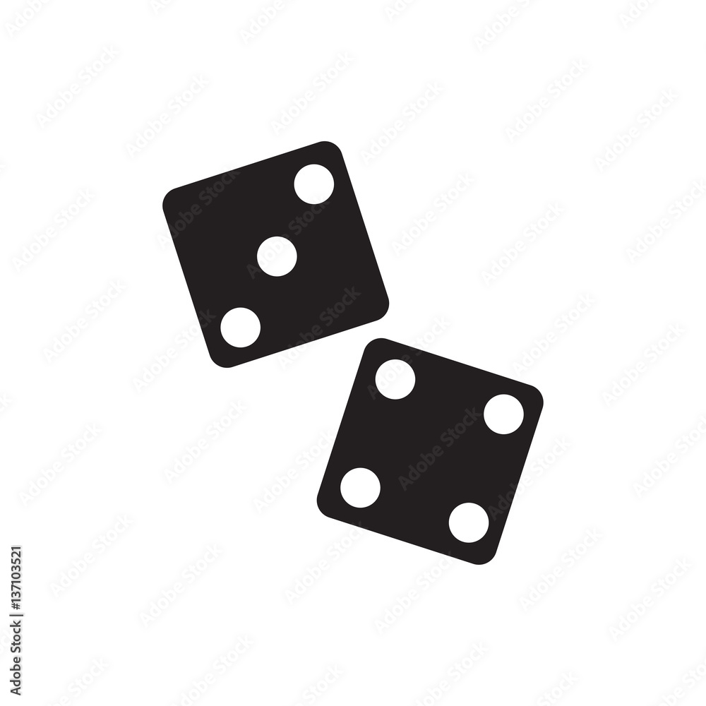 dice icon illustration dice icon illustration