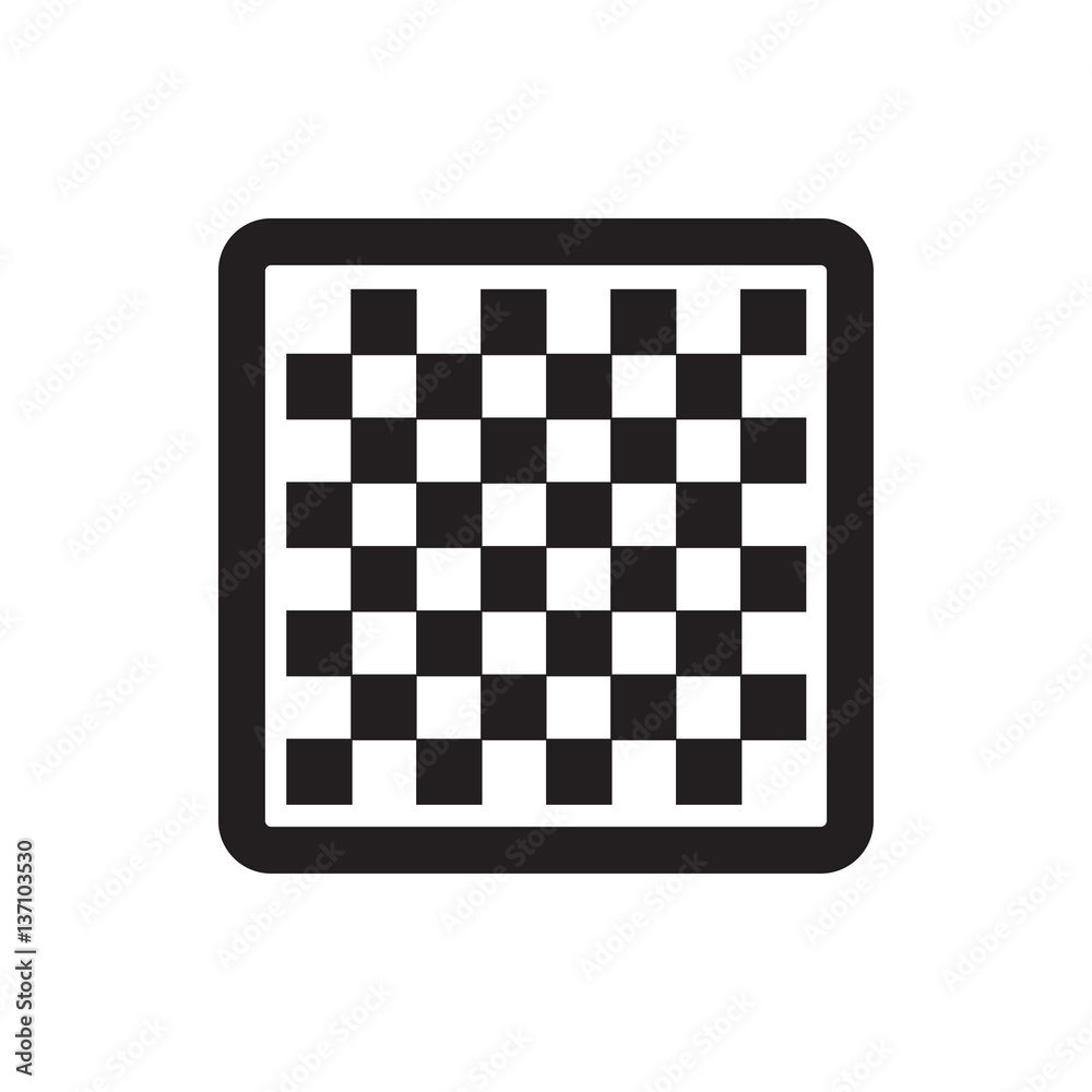 chess board icon illustration